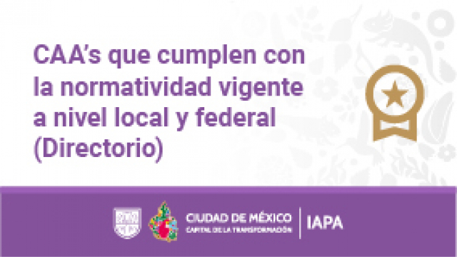 Directorio de CAA's que cumplen la normatividad vigente